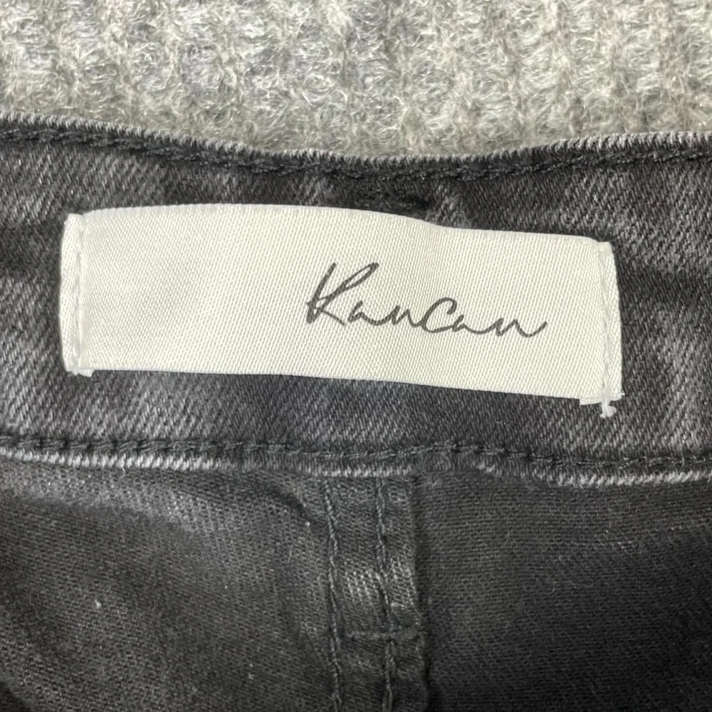 KanCan Bianca Skinny Jeans Womens XL Denim High Rise Button Fly Raw Hem Skate